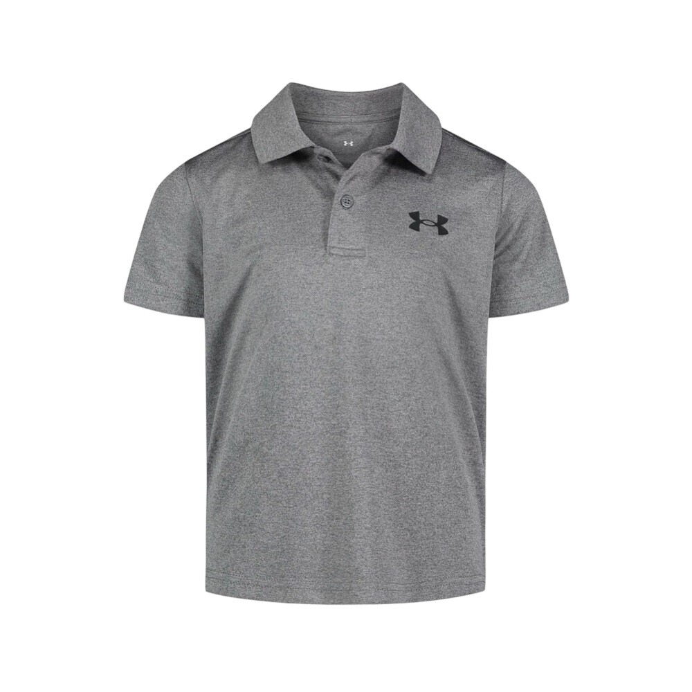 Under Armour Boys Pitch Gray Heather Short Sleeve Polo Shirt Size 7 UASGB01E-022